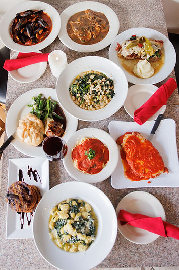 Italian cuisine, gnocchi, spaghetti, chicken parm, mussels, Joey M's signature sauce